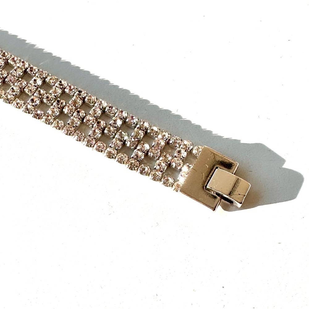 Rhinestone Bracelet | Silver-Tone - Picture 7 of 10